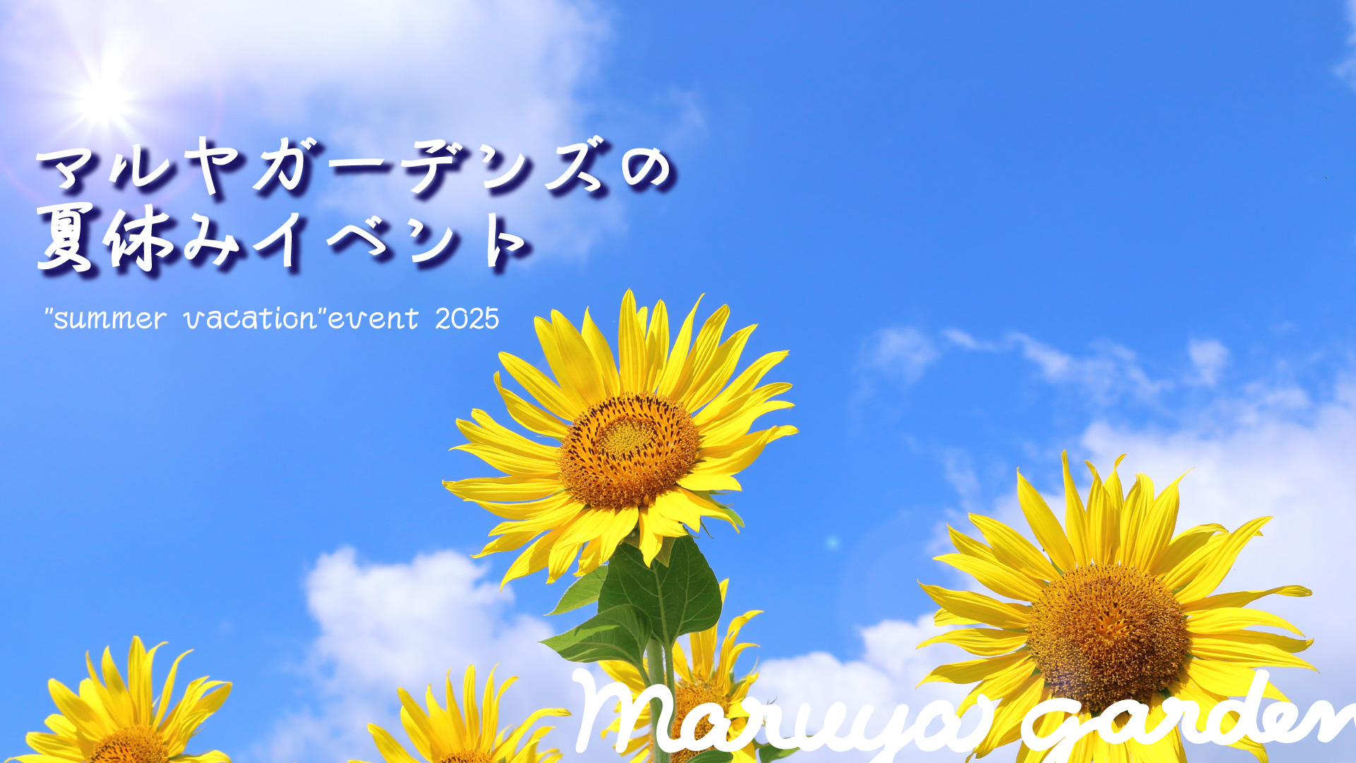 マルヤガーデンズの夏休みイベント