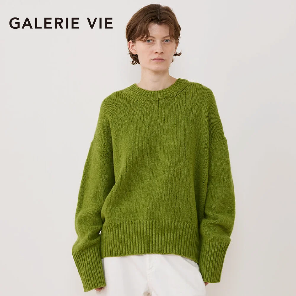 ファインウール クルーネックプルオーバー 1