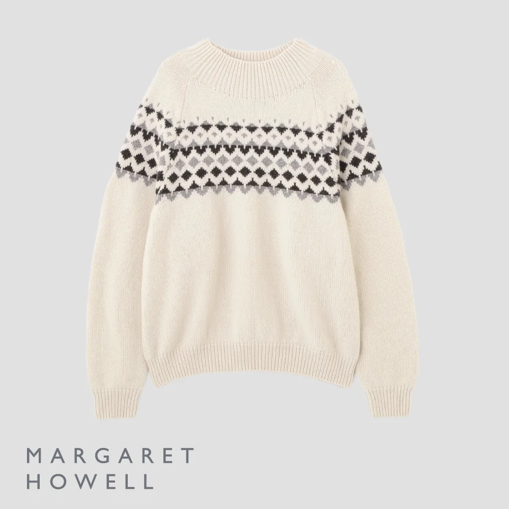 WOOL CASHMERE SILK FAIRISLE KNITWEAR 1