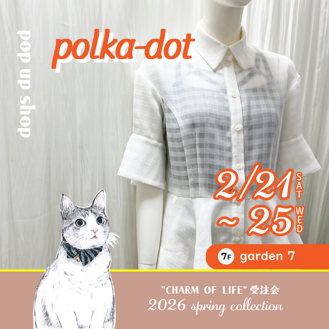 polka-dot pop up shop