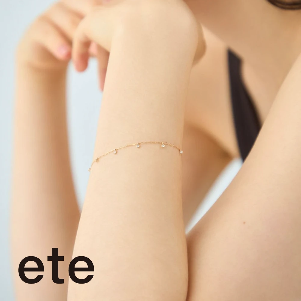 K18 イエローゴールドダイヤモンドブレスレット 1