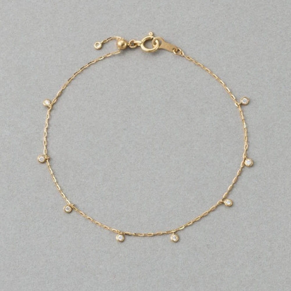 K18 イエローゴールドダイヤモンドブレスレット 2